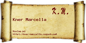 Kner Marcella névjegykártya